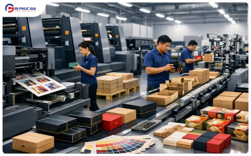 Xưởng In Bao Bì Giấy Chuyên Nghiệp Tối Ưu Chi Phí Sản Xuất, Nâng Tầm Định Vị Thương Hiệu B2B